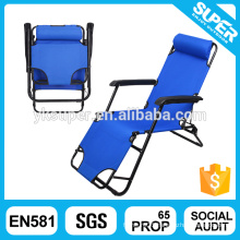 Outdoor leisure chair comfortable folding anti gravity recliner chair